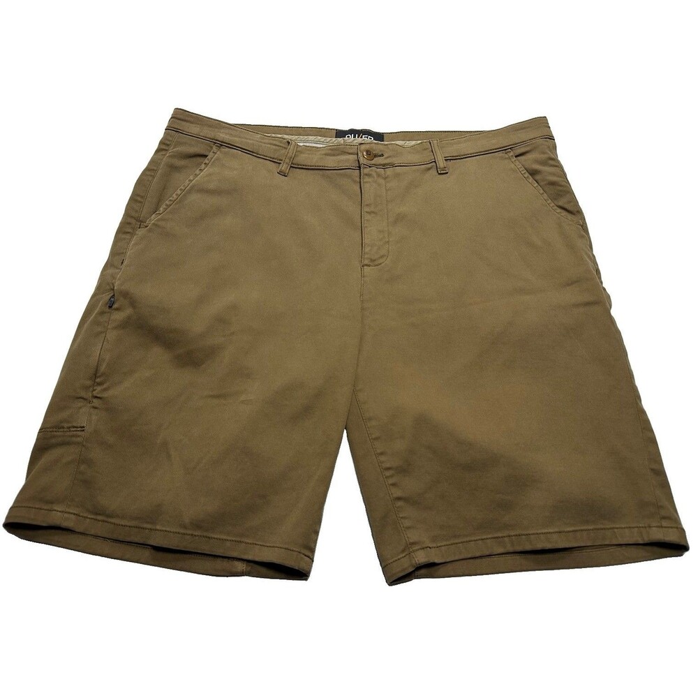 Men's DU/ER Live Free Journey Shorts 9" Size 38 Brown #MSTS1013